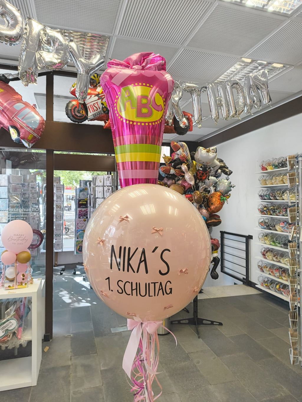 Bubble-Ballon Set Schulstart